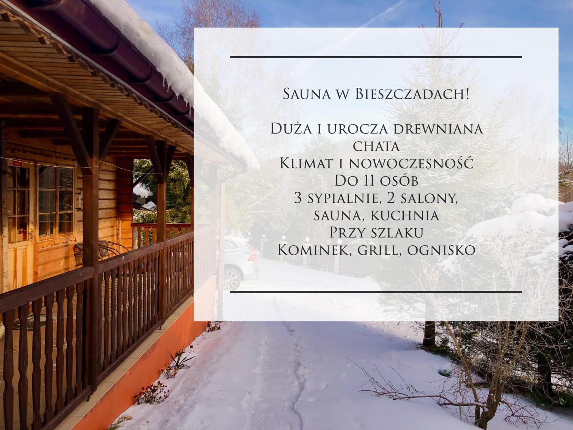 Urocza Chata Z Sauna W Bieszczadzkim Parku Krajobrazowym ブコビエツ エクステリア 写真